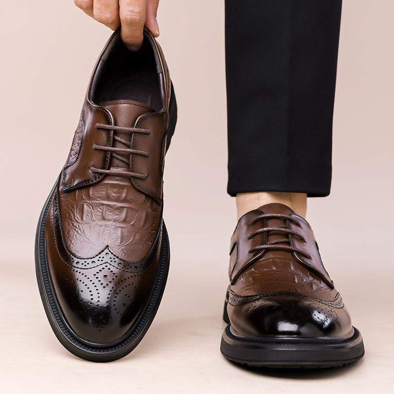 Formal Men Office Wear Sandals - Summer New Leather Shoes Men's Business