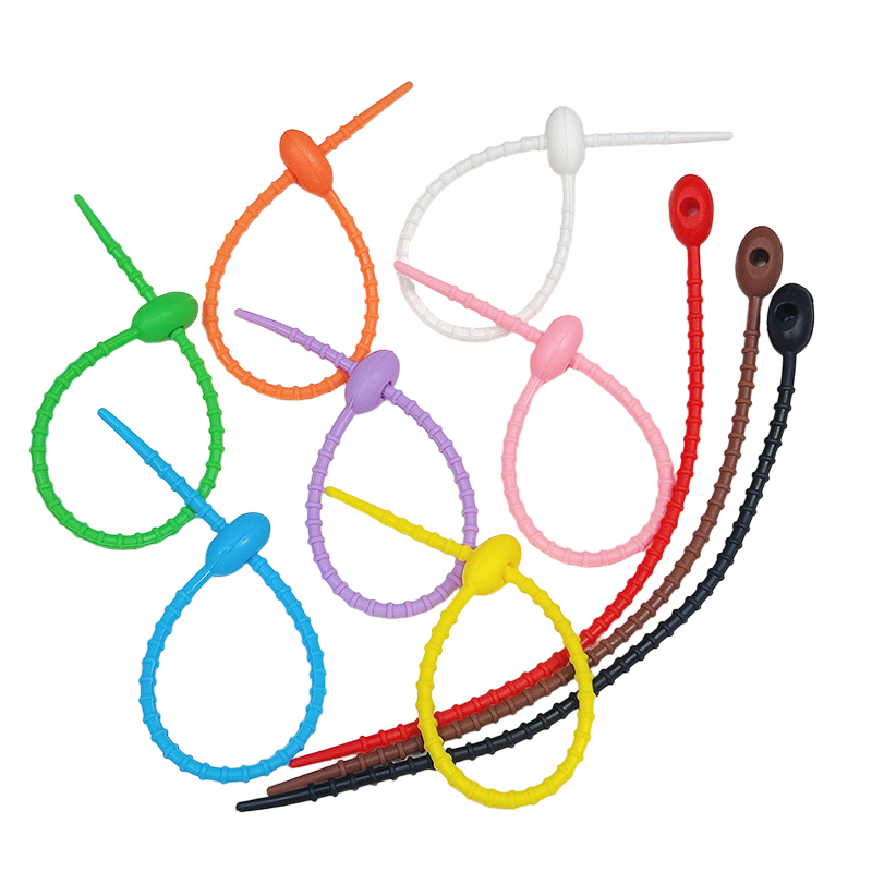 Tie Bar Clip - Silicone Bag Ties Clip Cable Zip