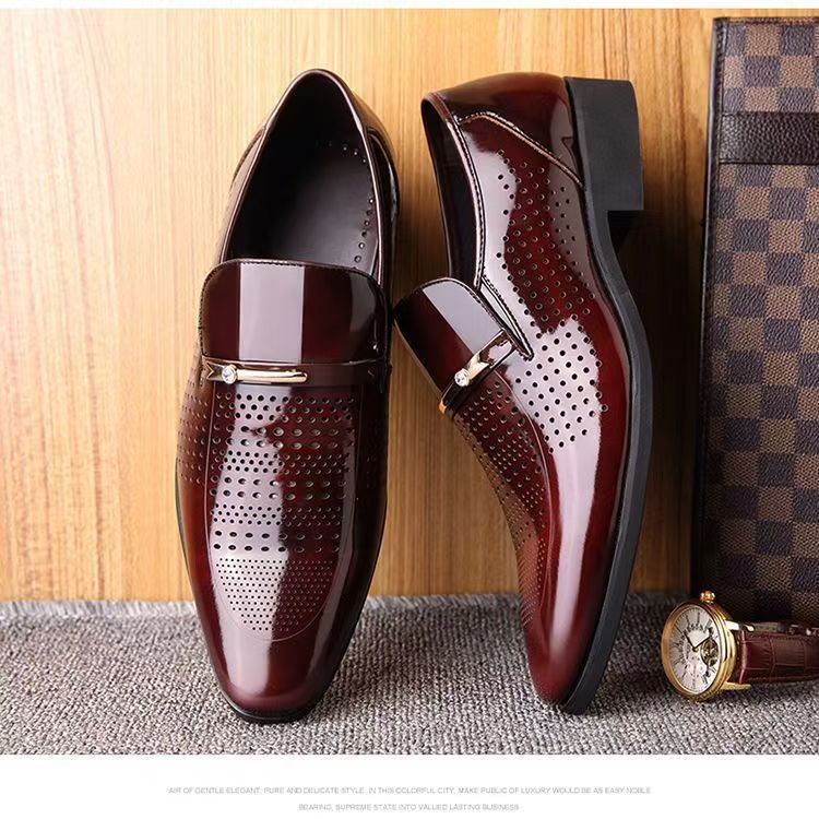 Formal Men Office Wear Sandals - Summer New Leather Shoes Men's Business