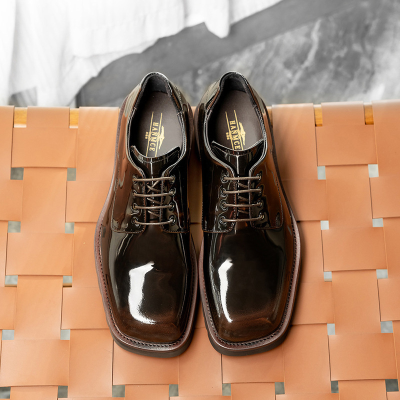 Korean Men Formal Wear - Elegant leather shoes for men, British