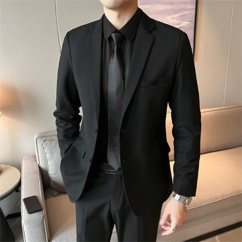 Korean Men Formal Wear - Men‘s 2 Piece Slim Fit Suit