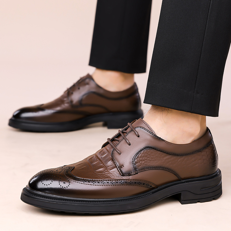 Summer New Leather Shoes Men's - Formal Men Office Wear Sandals recension och pris