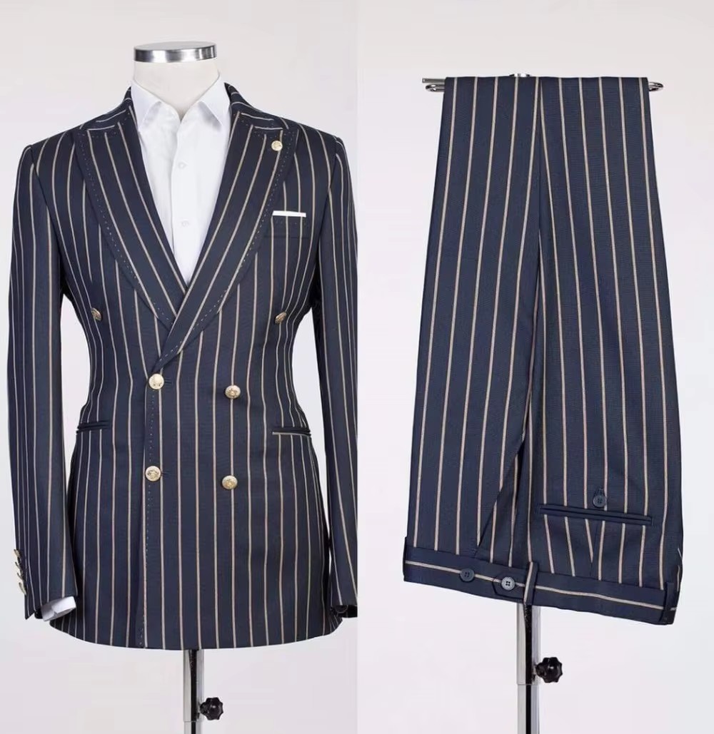 New Peaked Lapel Groom Tuxedos - Wool Suit Jacket recension och pris
