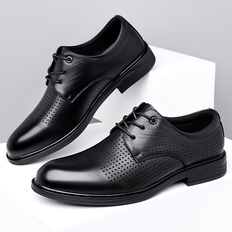 Summer New Leather Shoes Men's - Formal Men Office Wear Sandals recension och pris