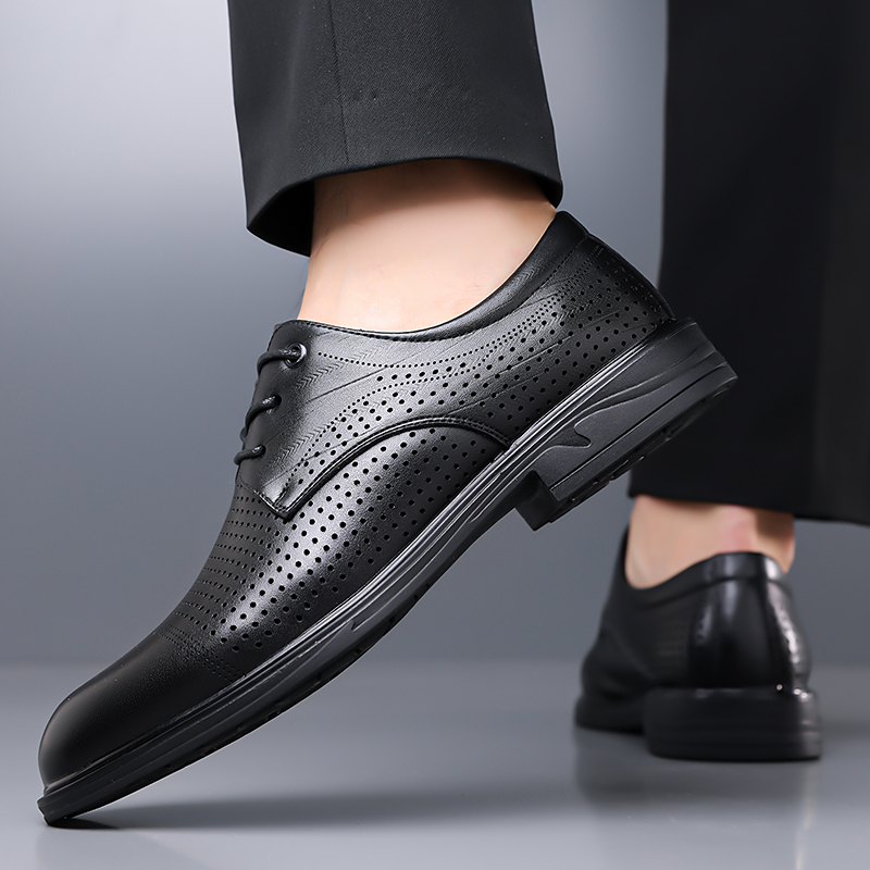 Summer New Leather Shoes Men's - Formal Men Office Wear Sandals recension och pris