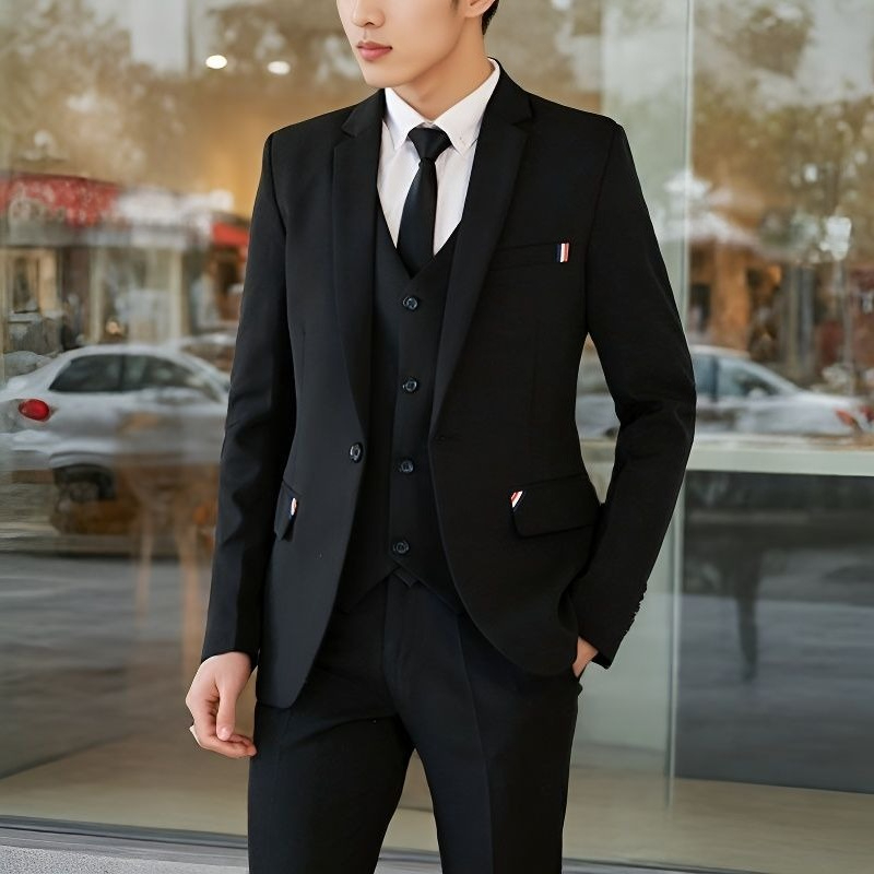 Men's 2 Piece Slim Fit Suit Ko - Korean Men Formal Wear recension och pris
