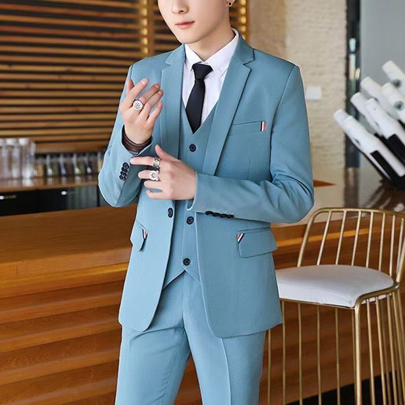 Men's 2 Piece Slim Fit Suit Ko - Korean Men Formal Wear recension och pris