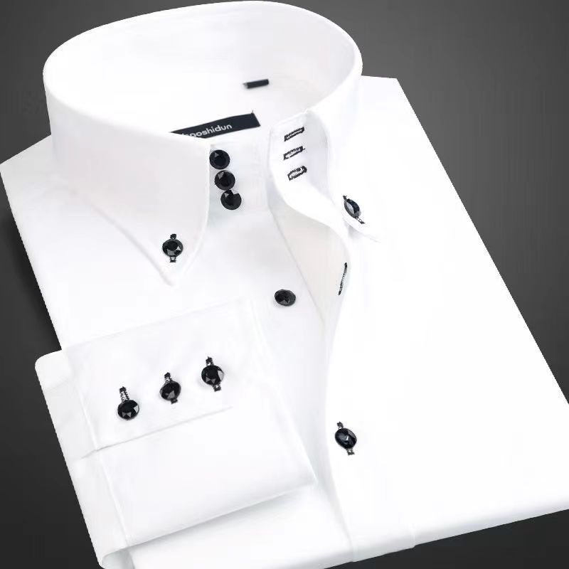 Dress Shirt for Men Button-dow - Korean Men Formal Wear recension och pris
