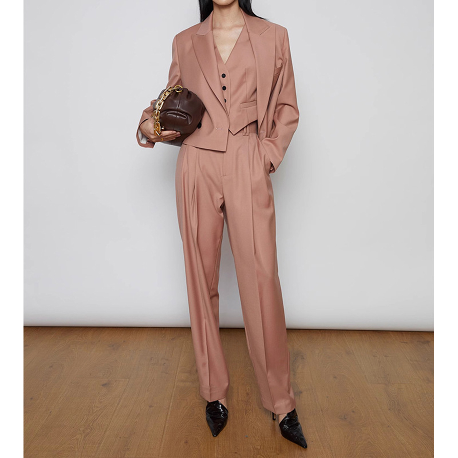 Allingentle Women's Suit Pants - Double Breasted Blazer recension och pris