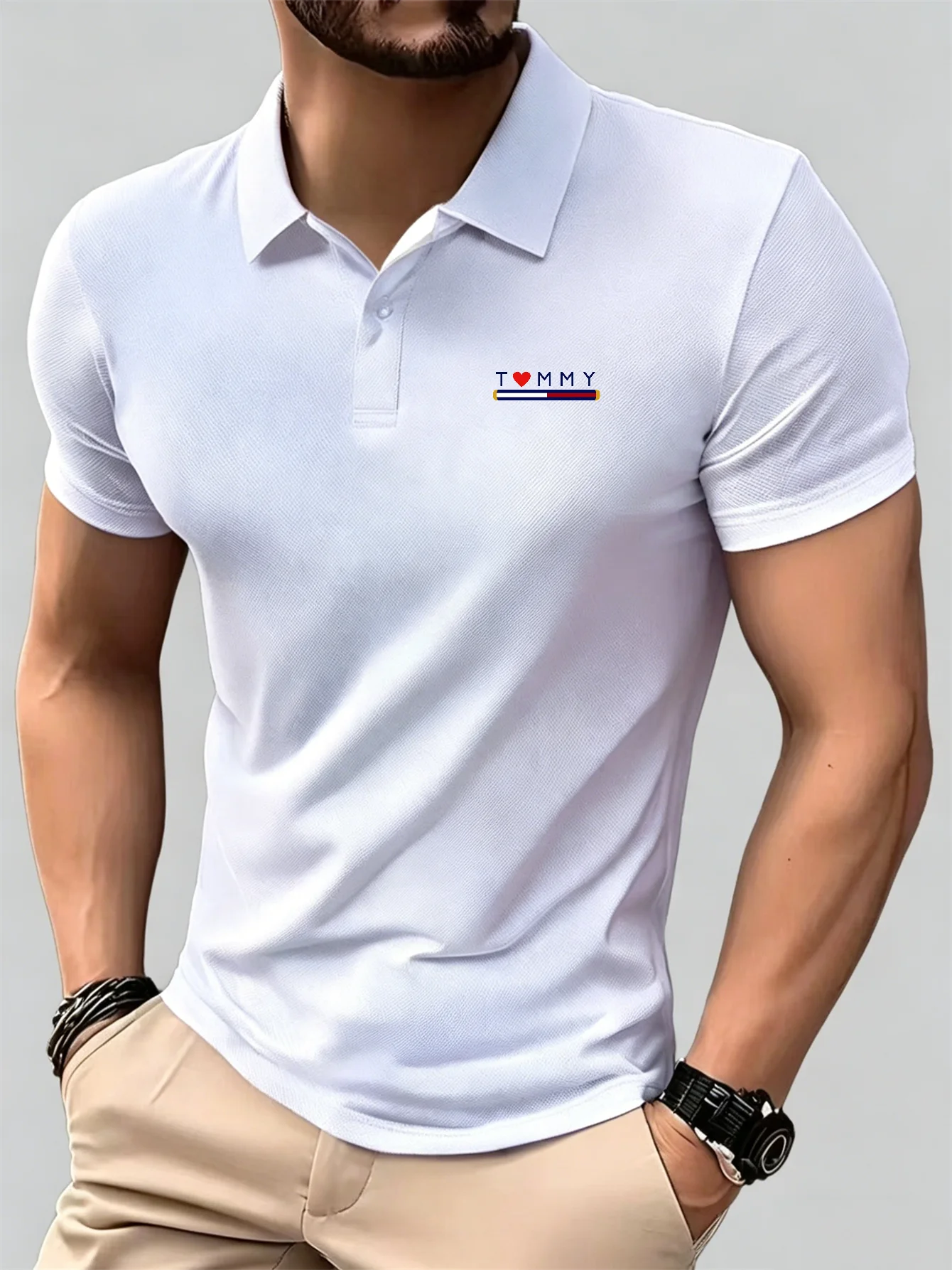 New Breathable Short Sleeve Bu - Men'S Formal Wear Accessories recension och pris