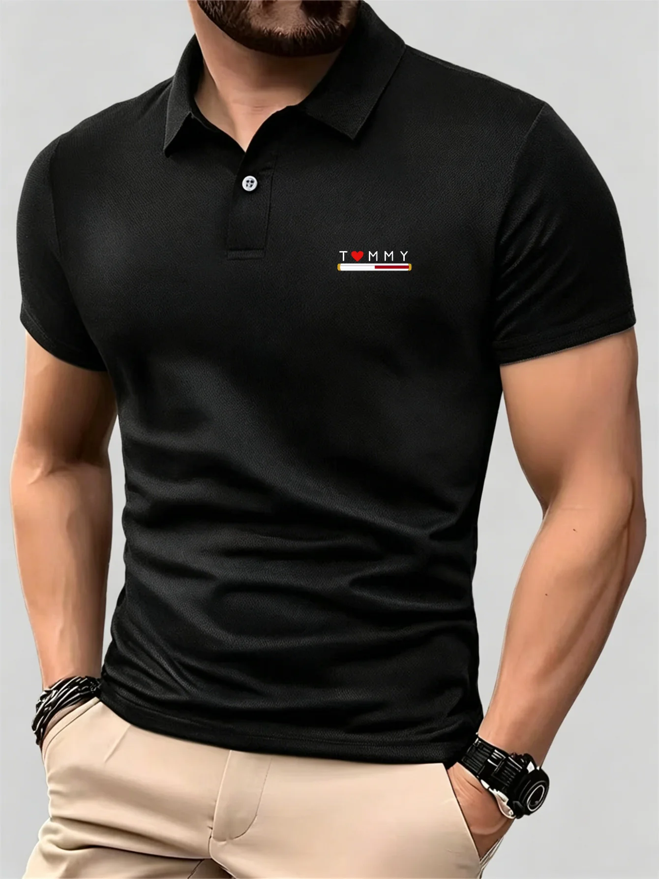 New Breathable Short Sleeve Bu - Men'S Formal Wear Accessories recension och pris
