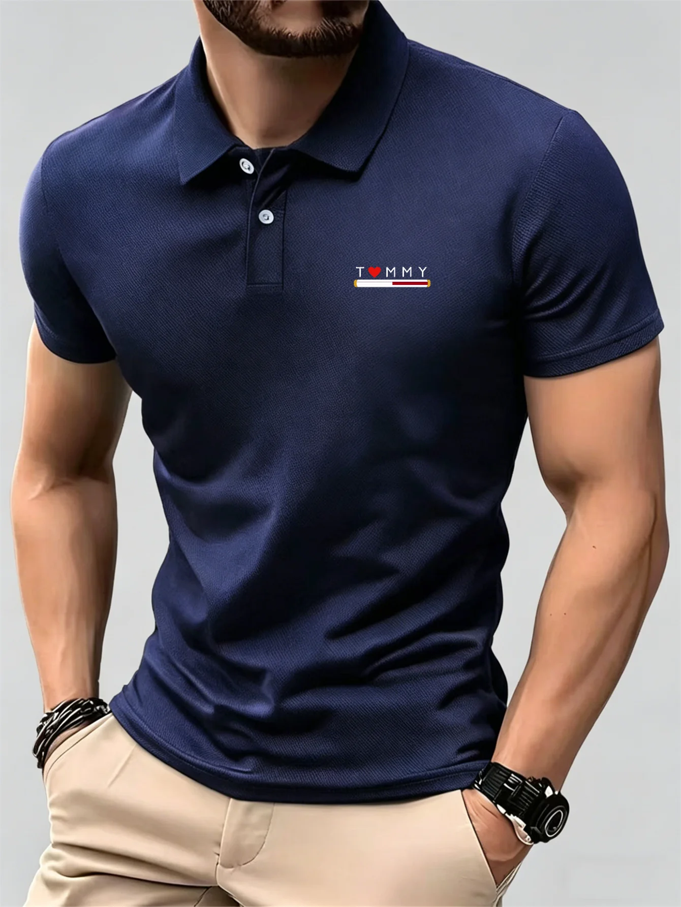 New Breathable Short Sleeve Bu - Men'S Formal Wear Accessories recension och pris