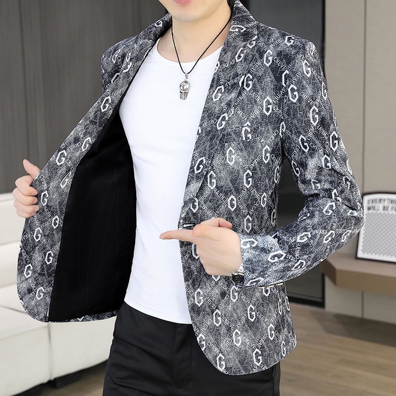 2026 Blazer Autumn/Winter Men' - Korean Men Formal Wear recension och pris