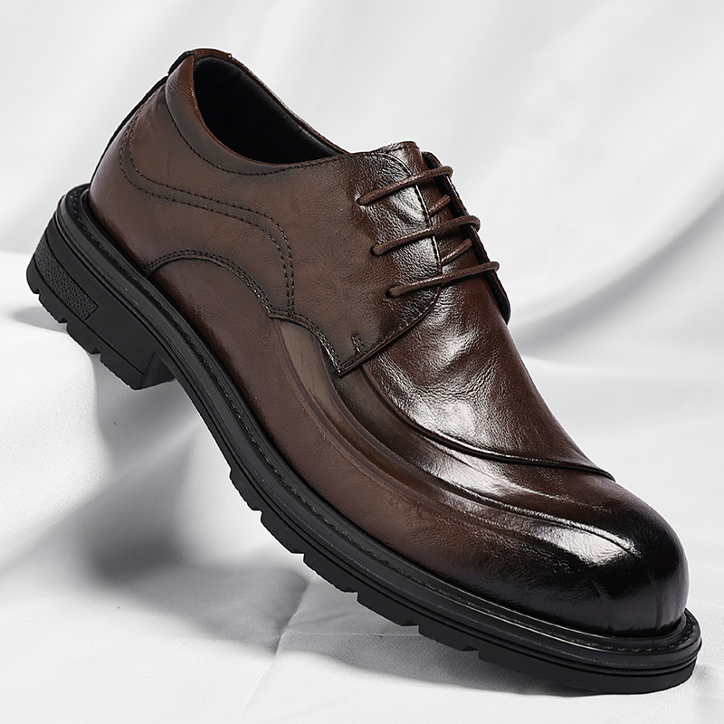 Brown Burnished Genuine Leathe - Men'S Formal Wear recension och pris