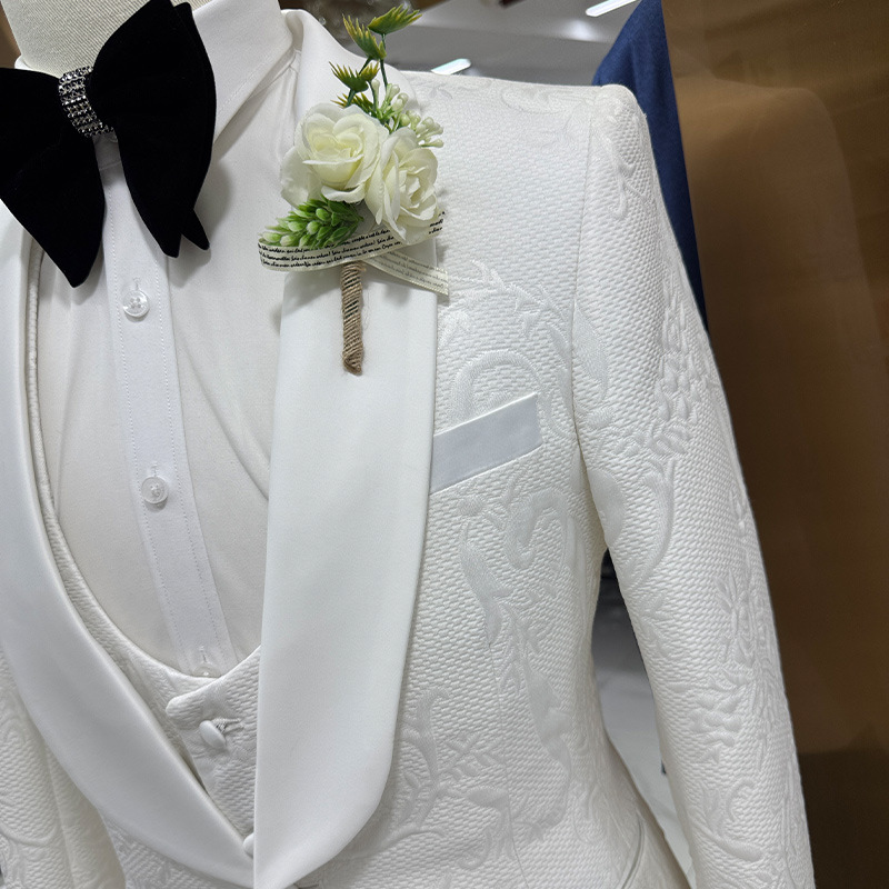 Men Wedding Suit White 3 Piece - Men Formal Wear Pants recension och pris