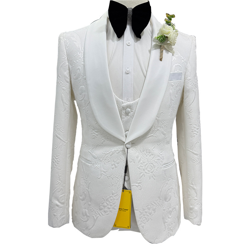 Men Wedding Suit White 3 Piece - Men Formal Wear Pants recension och pris