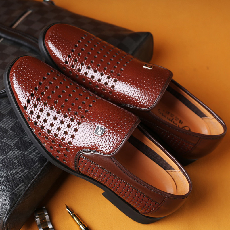 Summer New Leather Shoes Men's - Formal Men Office Wear Sandals recension och pris