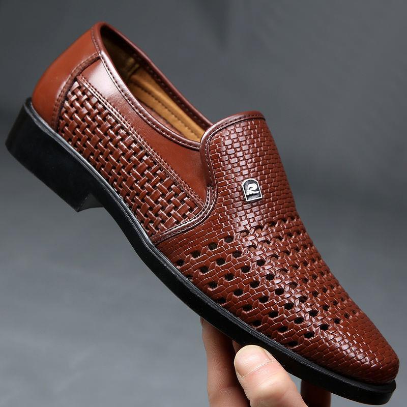 Summer New Leather Shoes Men's - Formal Men Office Wear Sandals recension och pris