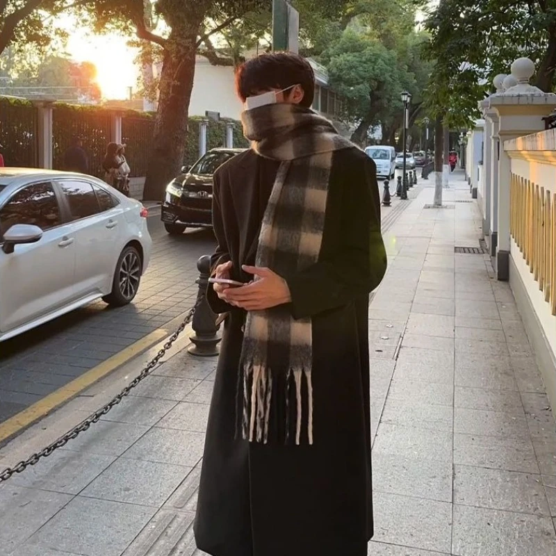 Korean Inspired Men's Wool Ove - Korean Men Formal Wear recension och pris