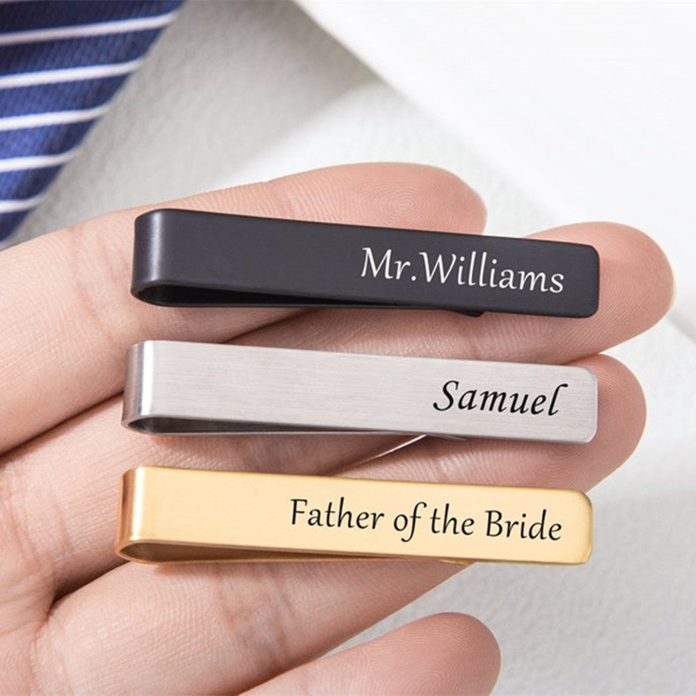 Personalized Name Tie Clips Me - Tie Bar Clip recension och pris