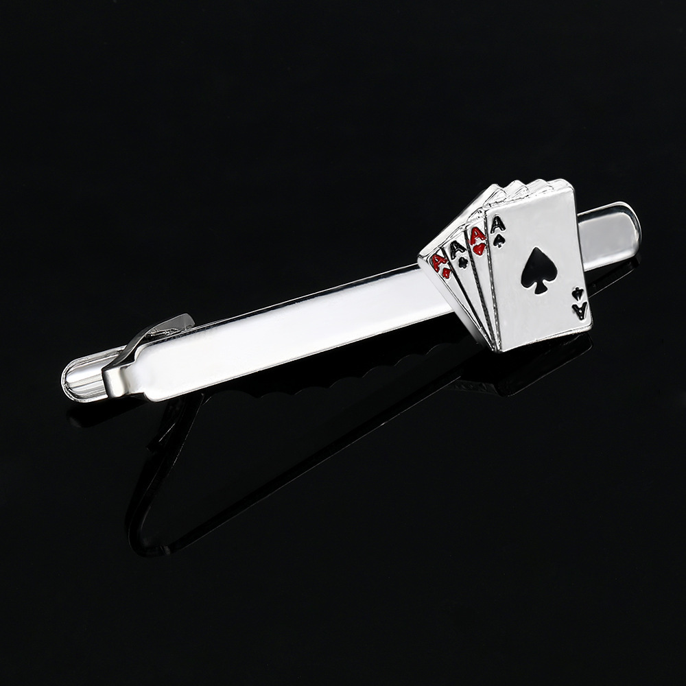 Men's Creative Poker Card Tie  - Tie Bar Clip recension och pris