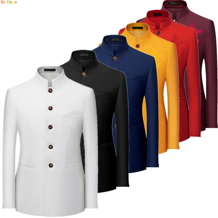 2026 Men's Chinese Style Long  - Korean Men Formal Wear recension och pris