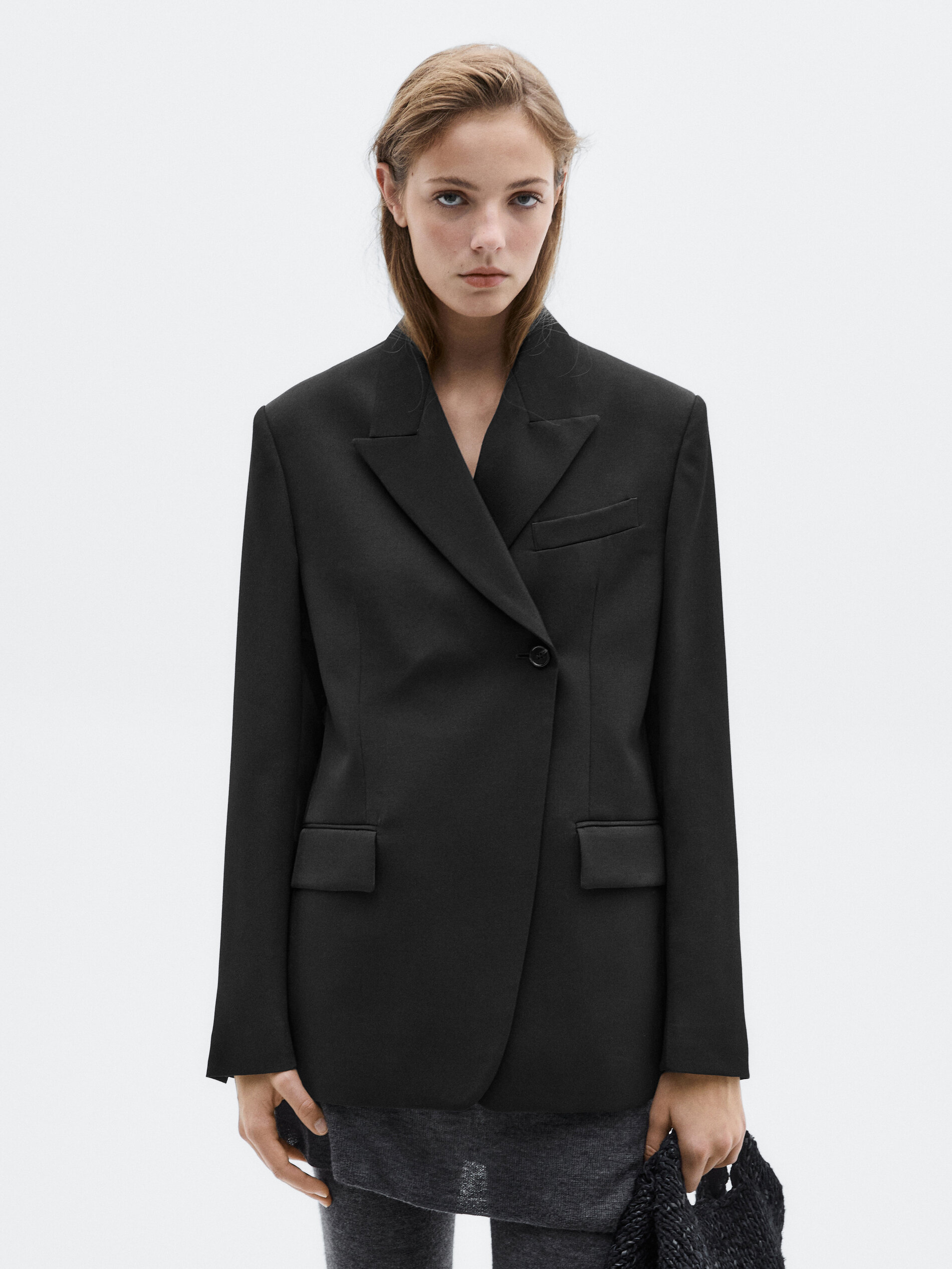 Allingentle Black Woolen Women - Double Breasted Blazer recension och pris