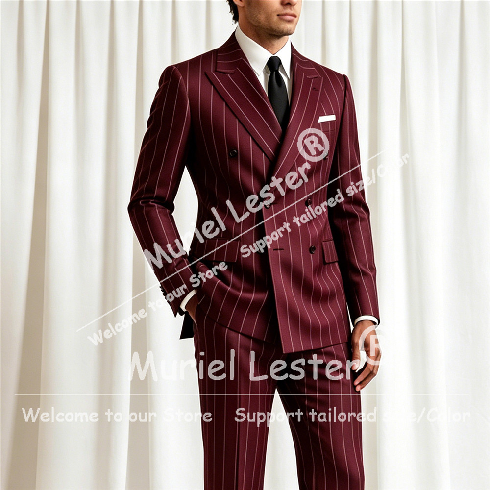 Elegant Stripes Suit Men 2 Pie - Men'S Formal Wear recension och pris