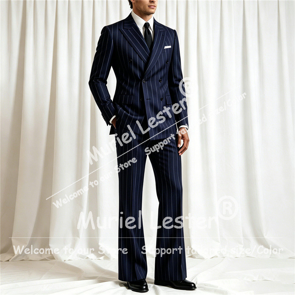 Elegant Stripes Suit Men 2 Pie - Men'S Formal Wear recension och pris