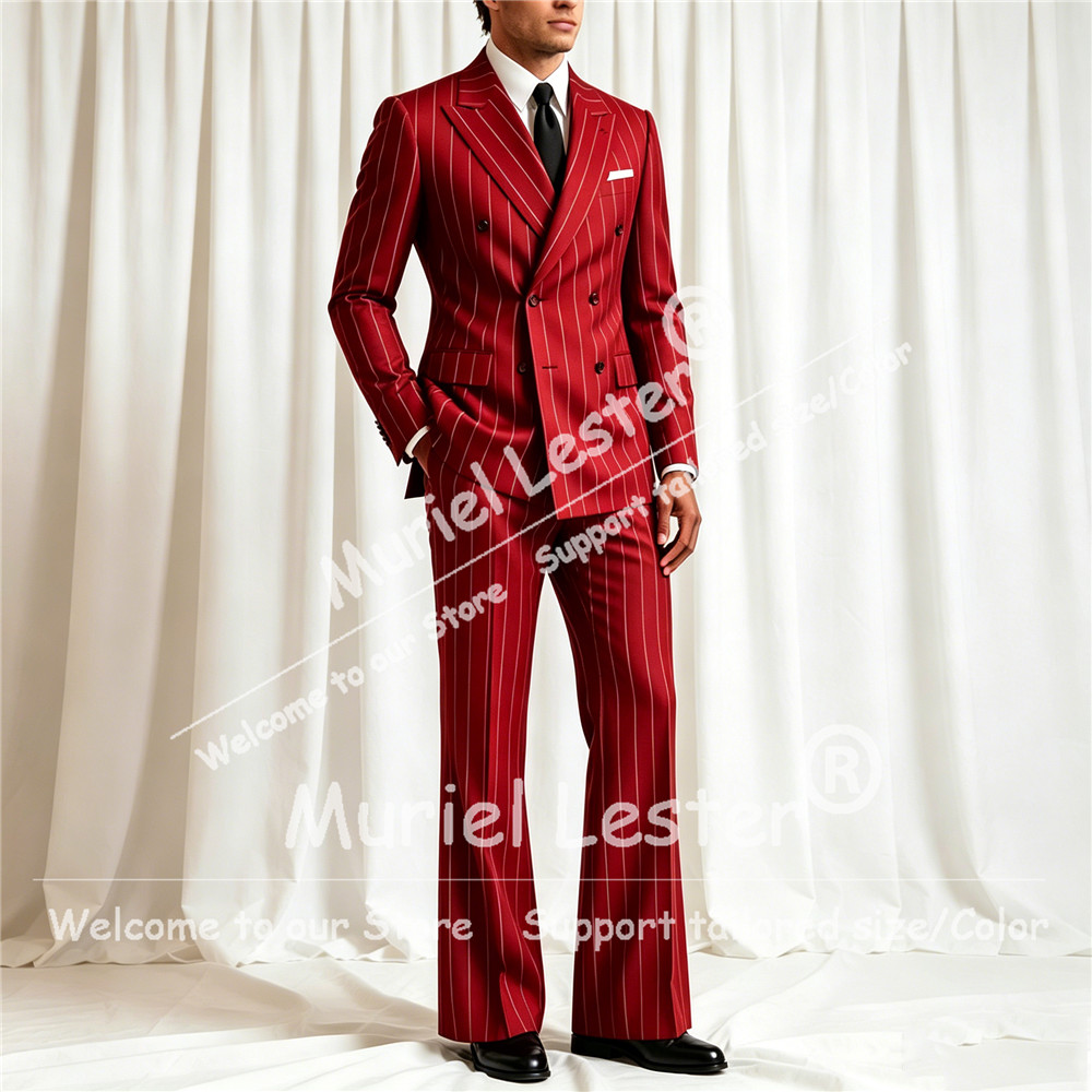 Elegant Stripes Suit Men 2 Pie - Men'S Formal Wear recension och pris