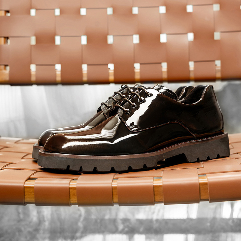 Elegant leather shoes for men, - Korean Men Formal Wear recension och pris