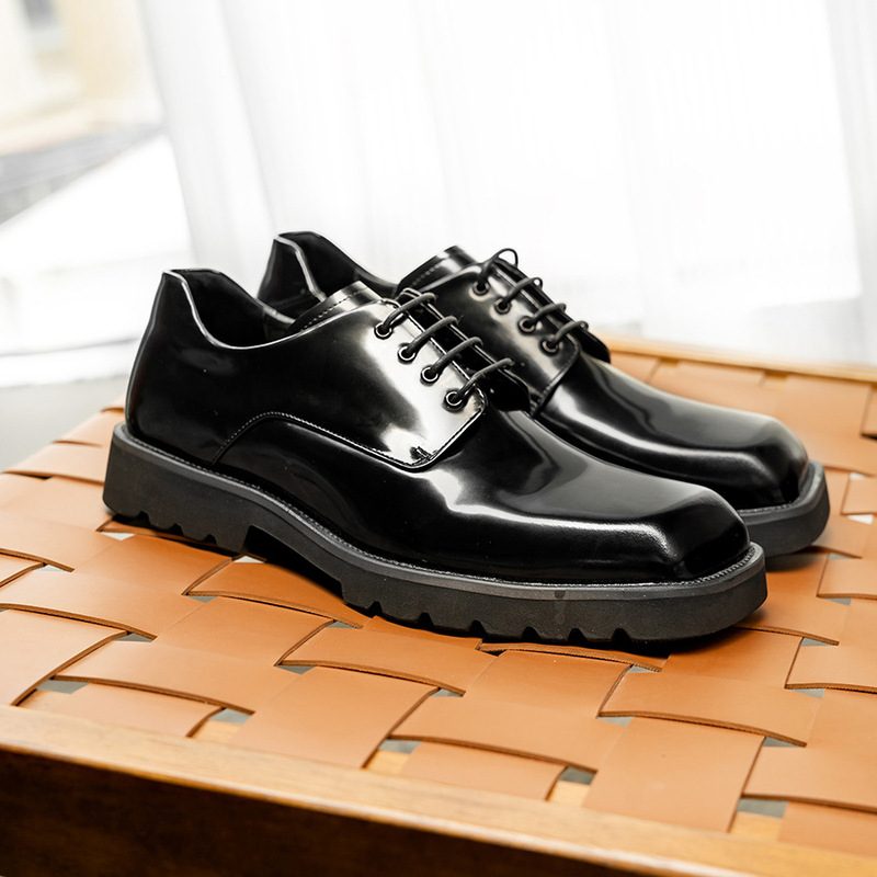 Elegant leather shoes for men, - Korean Men Formal Wear recension och pris
