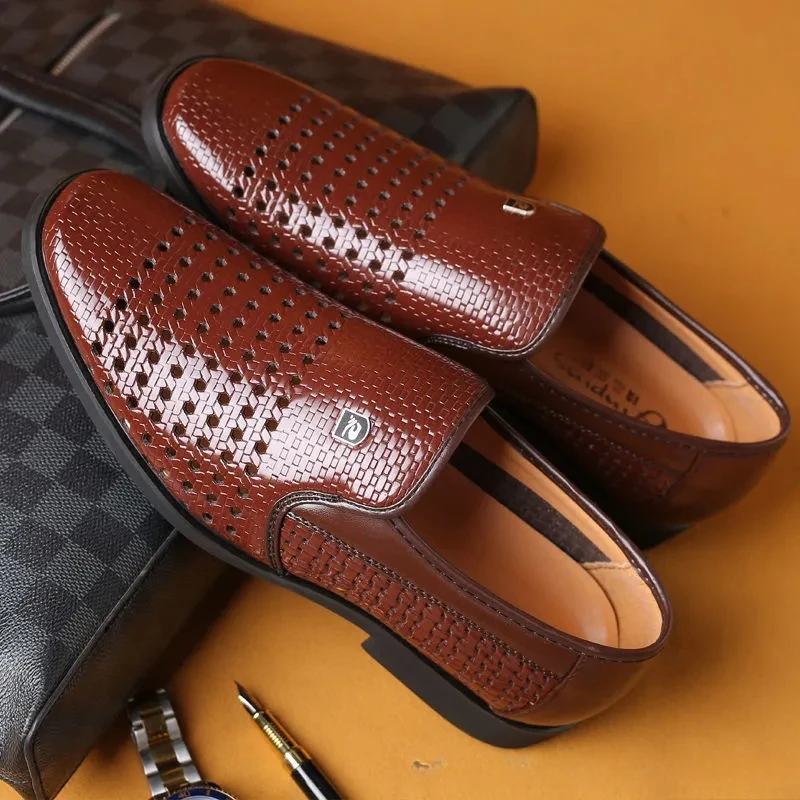 Summer New Leather Shoes Men's - Formal Men Office Wear Sandals recension och pris