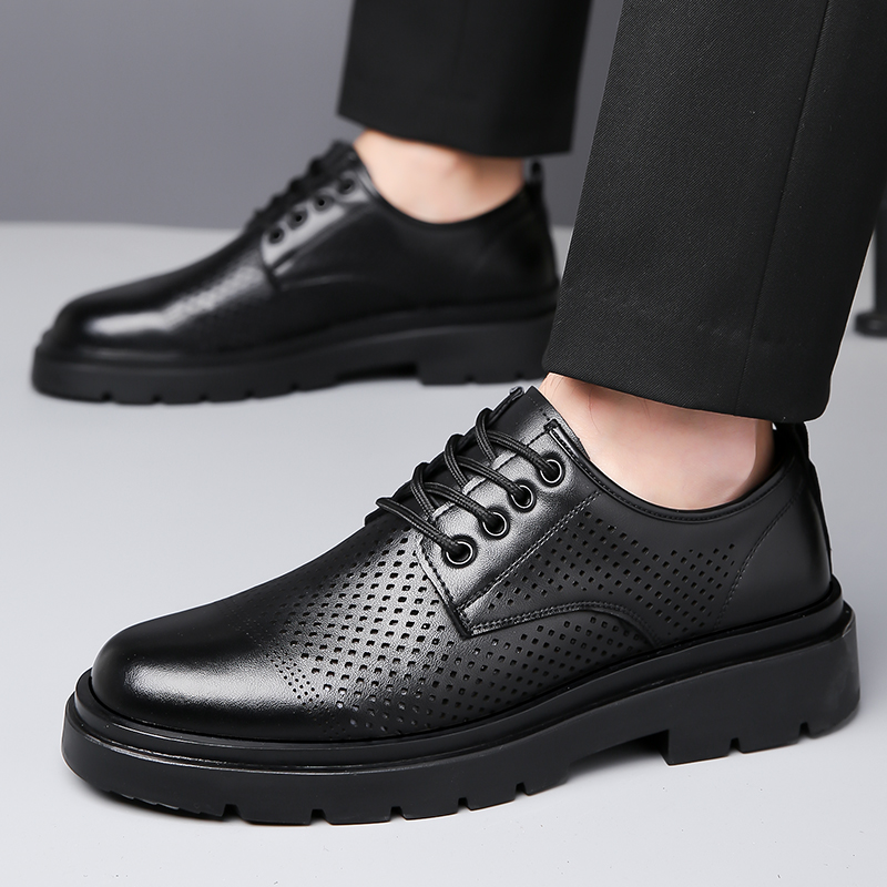 Summer New Leather Shoes Men's - Formal Men Office Wear Sandals recension och pris