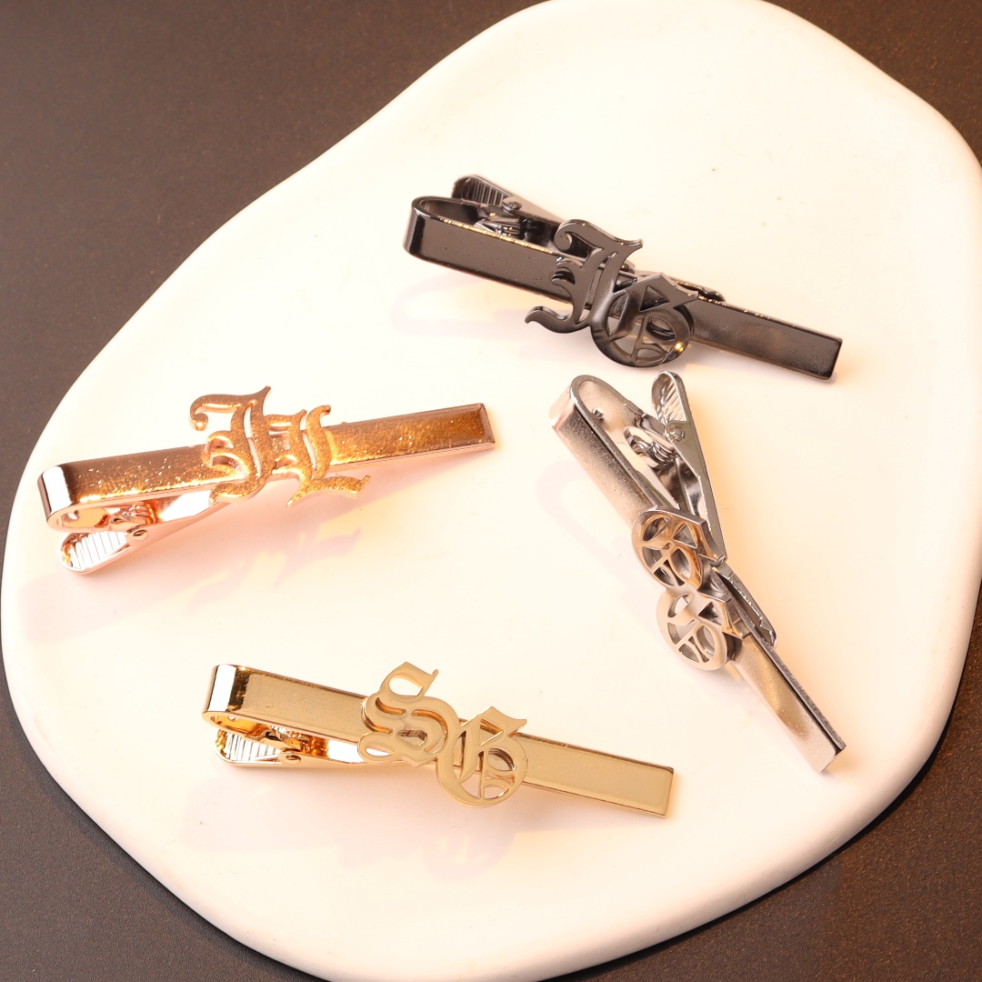 Custom Name Initials Tie Clip  - Tie Bar Clip recension och pris