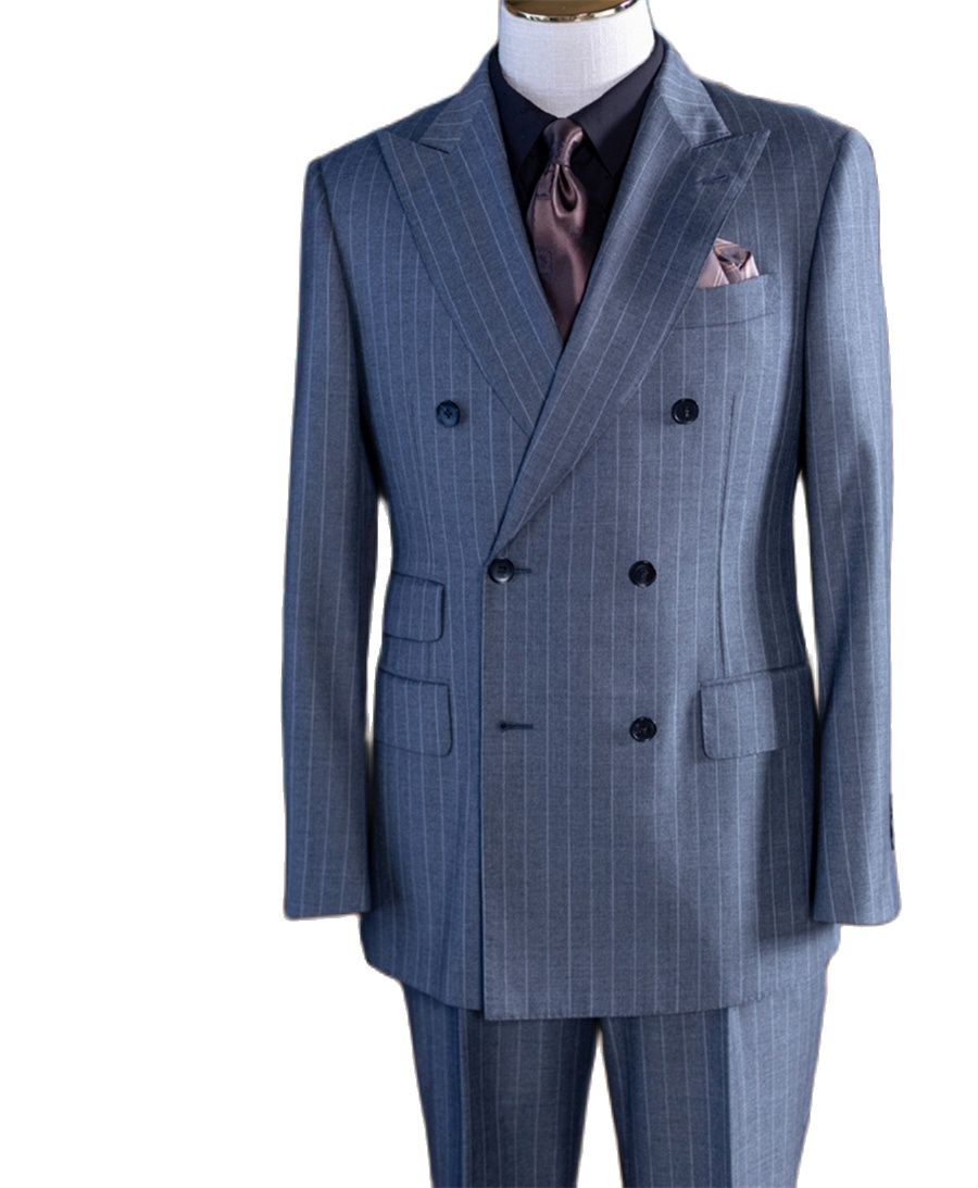 Grey Stripe Double Breast Clas - Men Formal Wear Pants recension och pris