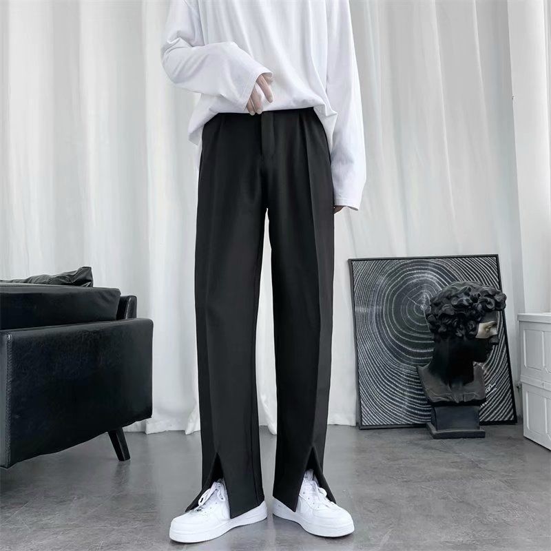 Spring/Summer Black Suit Pants - Korean Men Formal Wear recension och pris