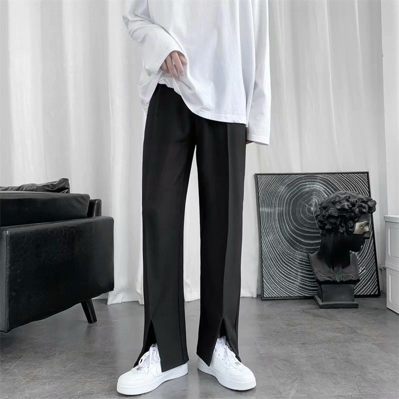 Spring/Summer Black Suit Pants - Korean Men Formal Wear recension och pris