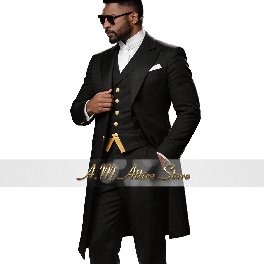 Wedding Suit for Men Blue 3-Pi - Men Formal Wear Pants recension och pris