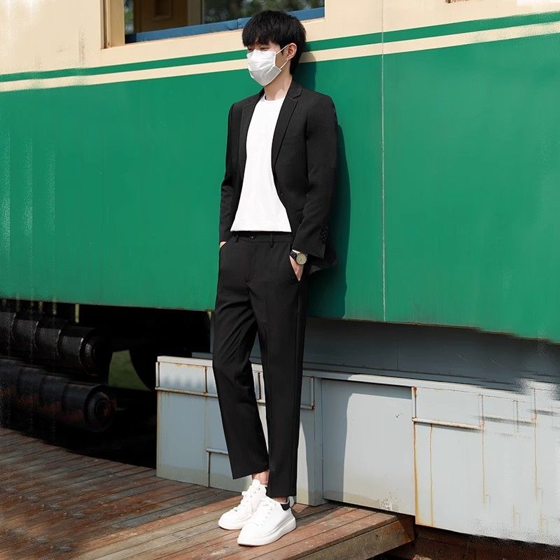 Men's Lightweight Summer Suit  - Korean Men Formal Wear recension och pris