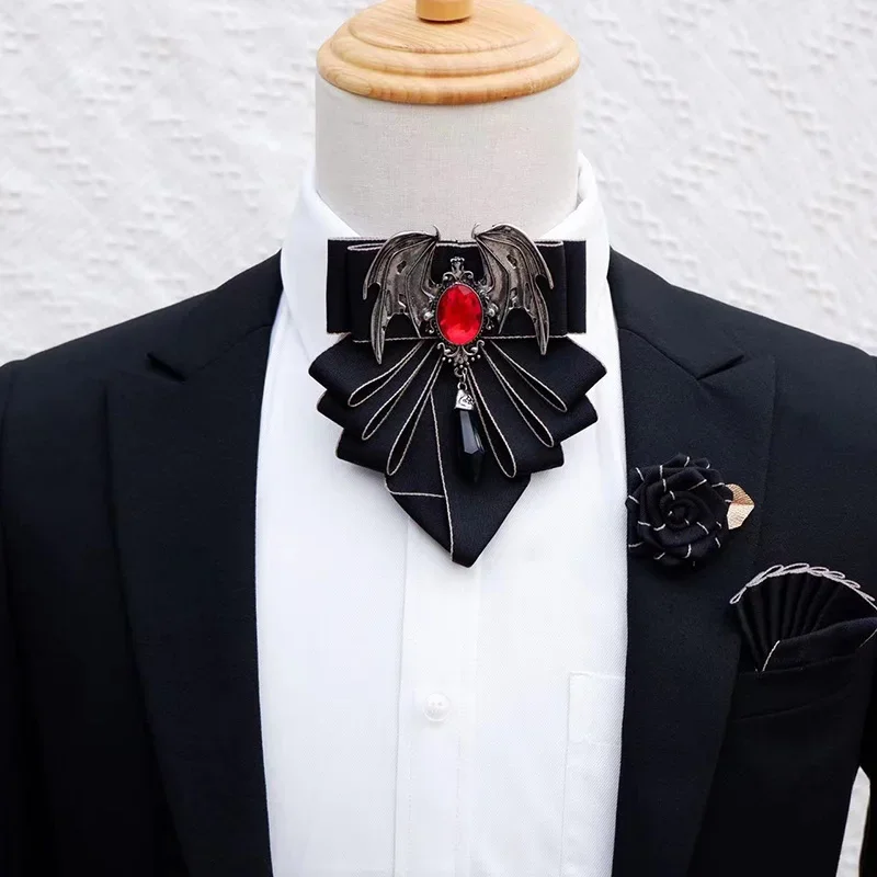 Men's Bow Tie Brooch Set Briti - Korean Men Formal Wear recension och pris