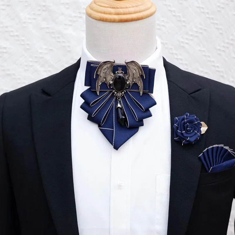 Men's Bow Tie Brooch Set Briti - Korean Men Formal Wear recension och pris