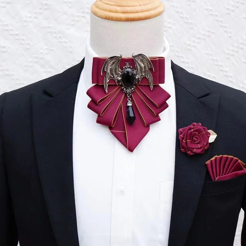 Men's Bow Tie Brooch Set Briti - Korean Men Formal Wear recension och pris