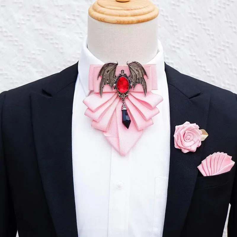 Men's Bow Tie Brooch Set Briti - Korean Men Formal Wear recension och pris