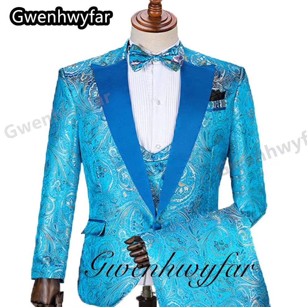 Gwenhwyfar Pattern Men Suits M - Men Formal Wear Pants recension och pris