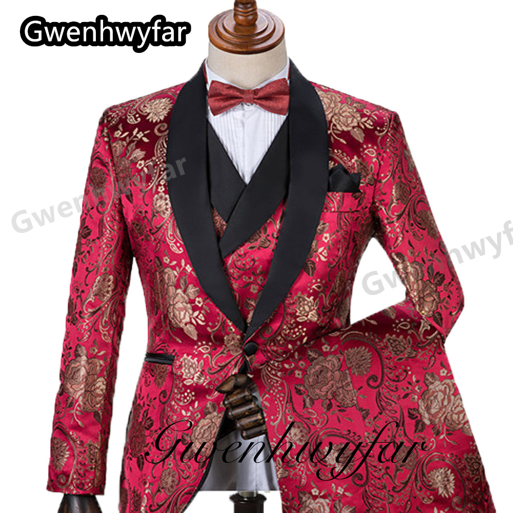 Gwenhwyfar Pattern Men Suits M - Men Formal Wear Pants recension och pris