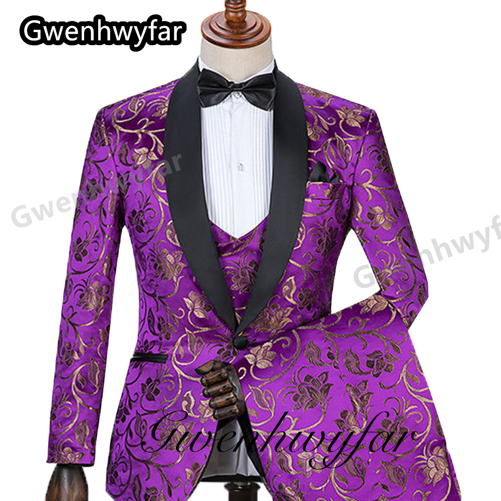 Gwenhwyfar Pattern Men Suits M - Men Formal Wear Pants recension och pris