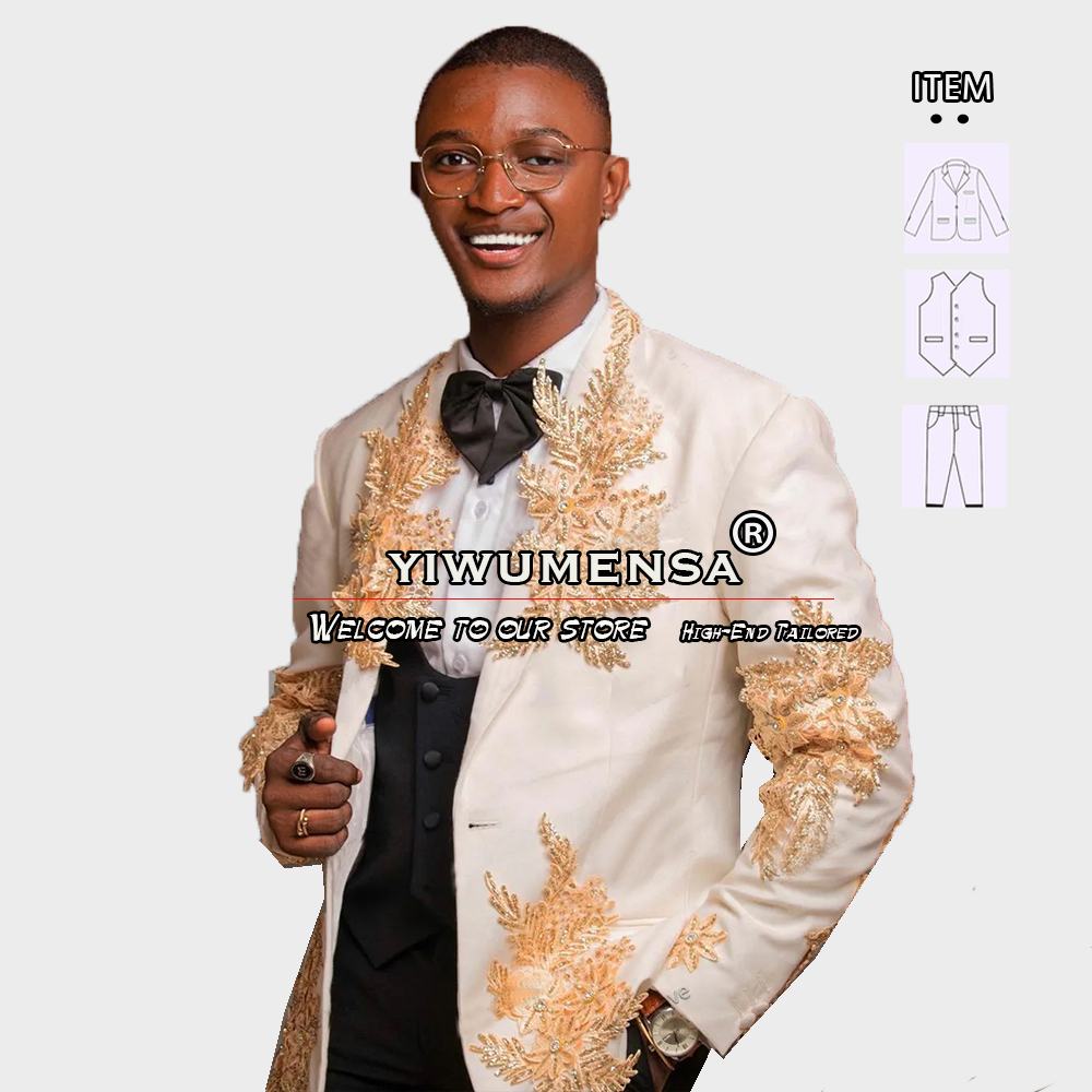 Customized 3 Pieces Suits Men  - Men'S Formal Wear recension och pris
