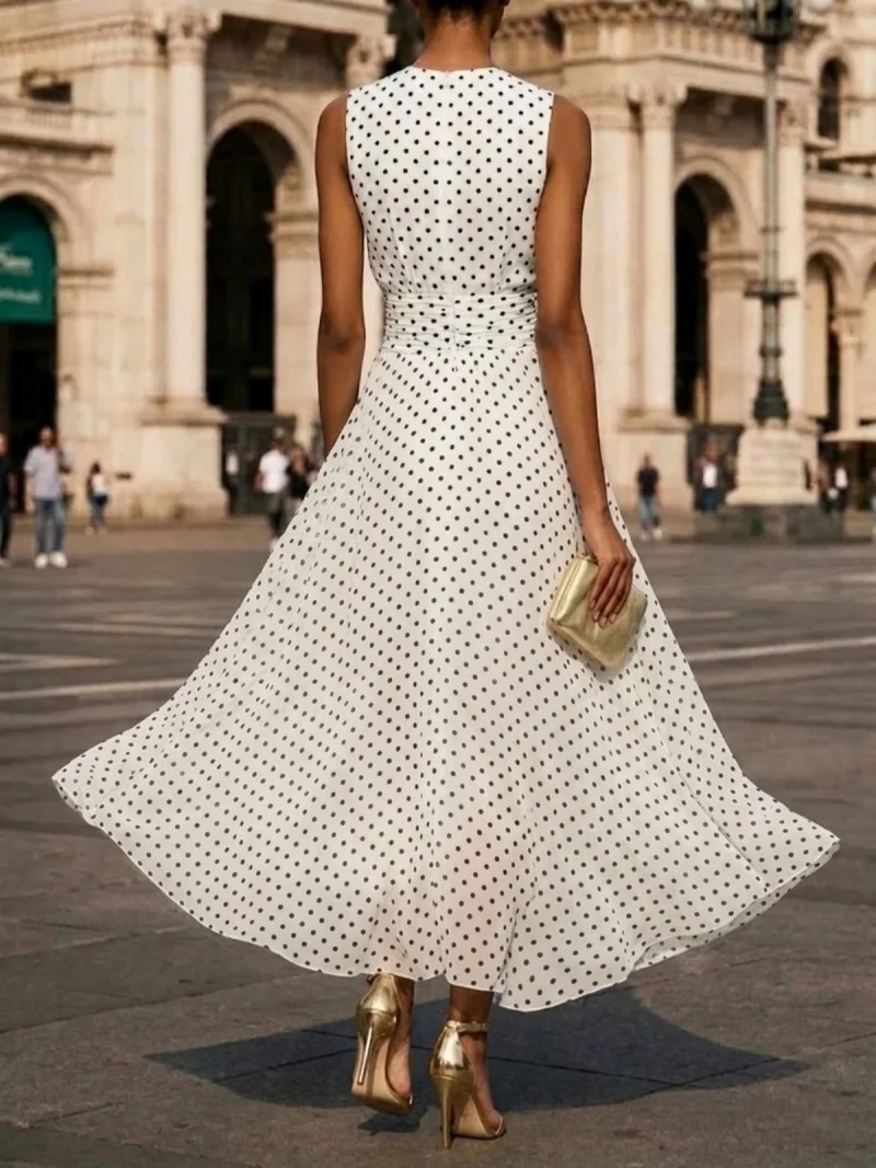Women's Sleeveless Polka Dot M - Men'S Formal Wear For Wedding Guest recension och pris