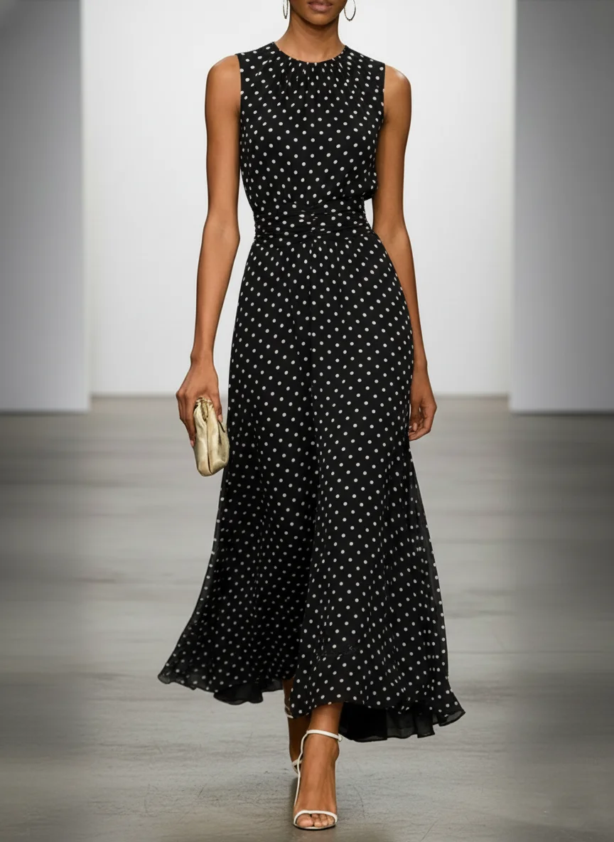 Women's Sleeveless Polka Dot M - Men'S Formal Wear For Wedding Guest recension och pris